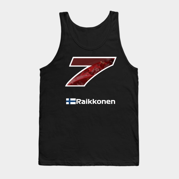 Kimi Raikkonen 7 Tank Top by Summersg Randyx